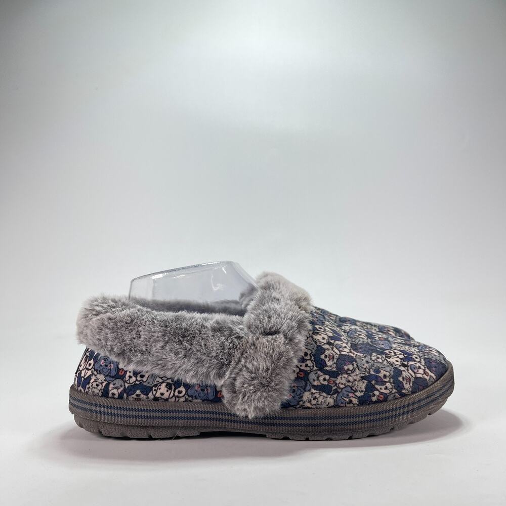 Skechers BOBS Too Cozy Woof Lodge Navy Multi Cozy Slippers 113480 Women's Size 7
